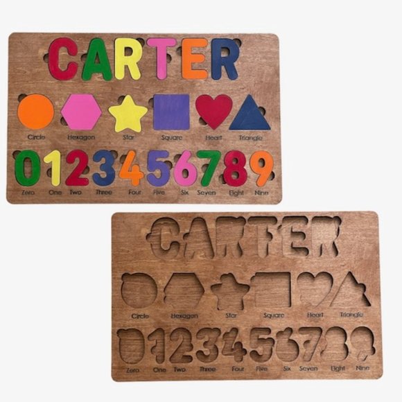 Puzzles Personalized Wood Puzzle Interactive Toys Gift for Child Child's Puzzle - Picture 3 of 5